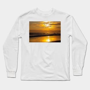 Golden Sunrise over the North Sea Long Sleeve T-Shirt